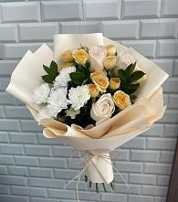 Букет цветов из:  Розы и Хризантемы #REPLACE_PRED# Давлеканово
